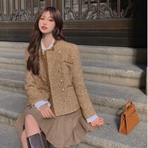 Sandro Moscoloni woolen coat women Spring Summer little man retro temperament socialite wind wool coat
