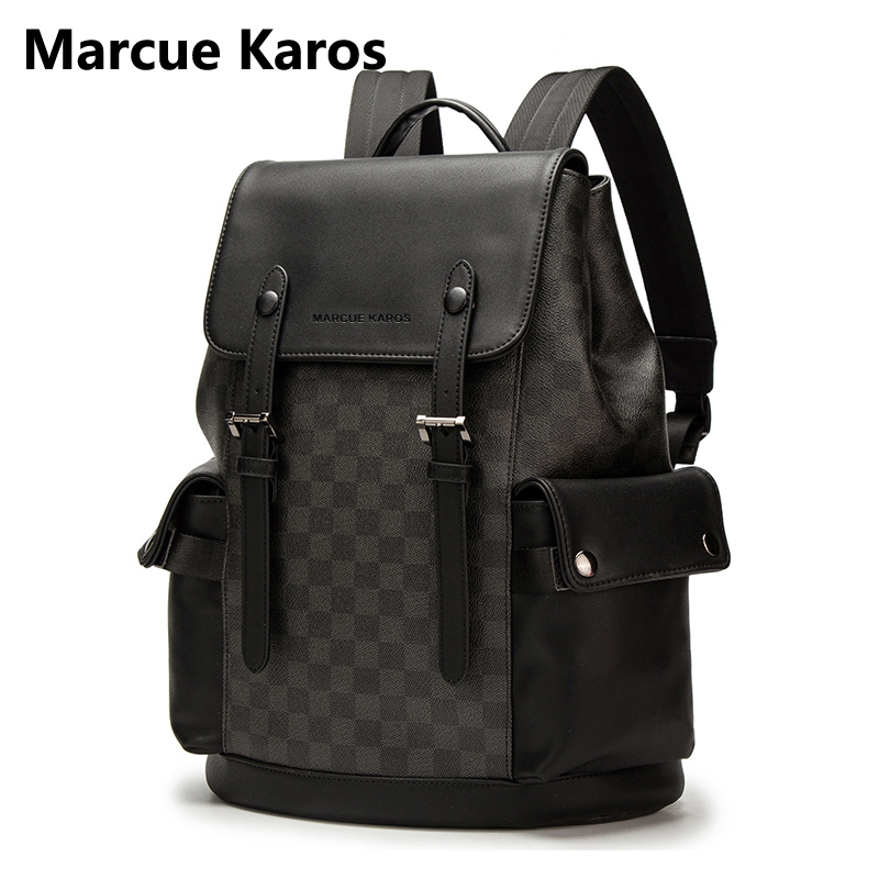 Marcue Karos Backpack Men's Business Large-Capacity Backpack Casual Fashion Travel Backpack Trendy Brand Computer Bag Marcue Karos Backpack Men's Business Large-Capacity Backpack Casual Fashion Travel Backpack Trendy Brand Computer Bag