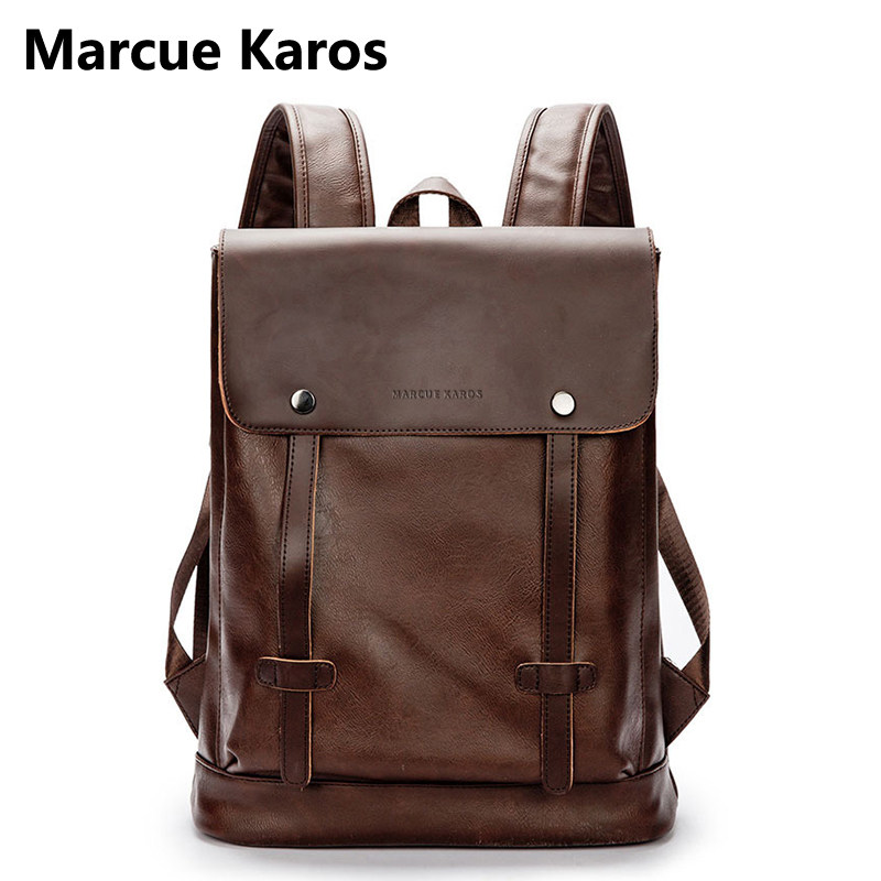 Marcue Karos Men's Backpack, Large Capacity Business Laptop Bag, Casual Travel Backpack, Commuter Style School Bag