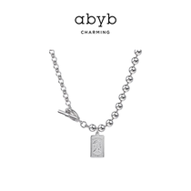 ABYBCHARMING the coolest girl designer necklace female personality splicing chain choker female summer design sense