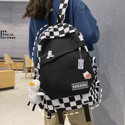 Дизайнерский ранец, универсальная сумка через плечо, вместительный и большой рюкзак для школьников, ноутбук для путешествий, тренд сезона, для средней школы, подходит для подростков