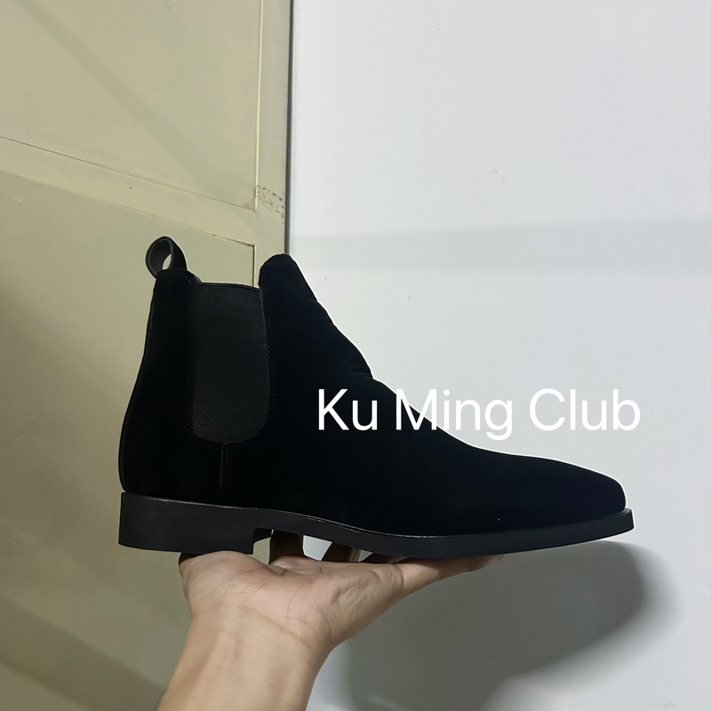 【In Stock】Fog Style High Street Chelsea Boots with Suede Finish for Winter