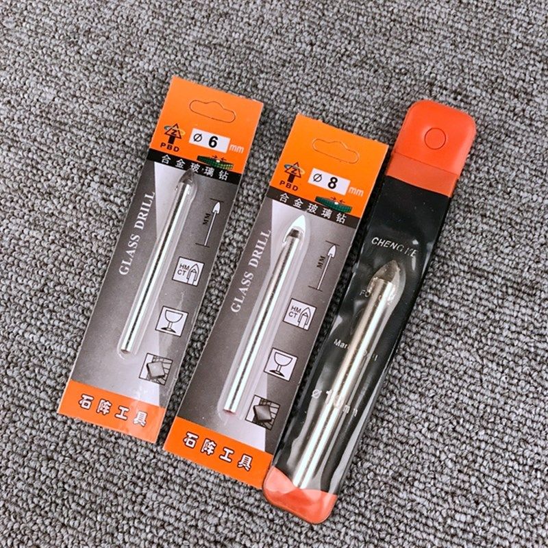 Net Red Drilling Cement Clay Soil Drilling Wall Tile Glass Drilling o-head 3 Sleeves Tritip Drill