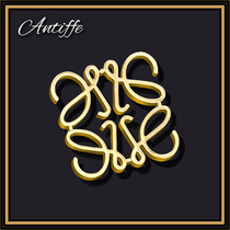 Brooch high-end women luxury corsage pin accessories Clothes wild atmosphere suit coat Simple buckle badge men