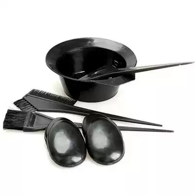 5 Pcs Set Salon Hair Coloring Dye Kit Color Dye Brush Comb M