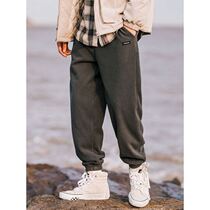  Qiankai clothing 2020 autumn and winter new plus velvet leggings loose couple fleece casual pants K429280