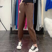  Wei Ling clothing autumn and winter plus velvet thickening trend super good-looking super comfortable all-match bottoming womens casual sweatpants