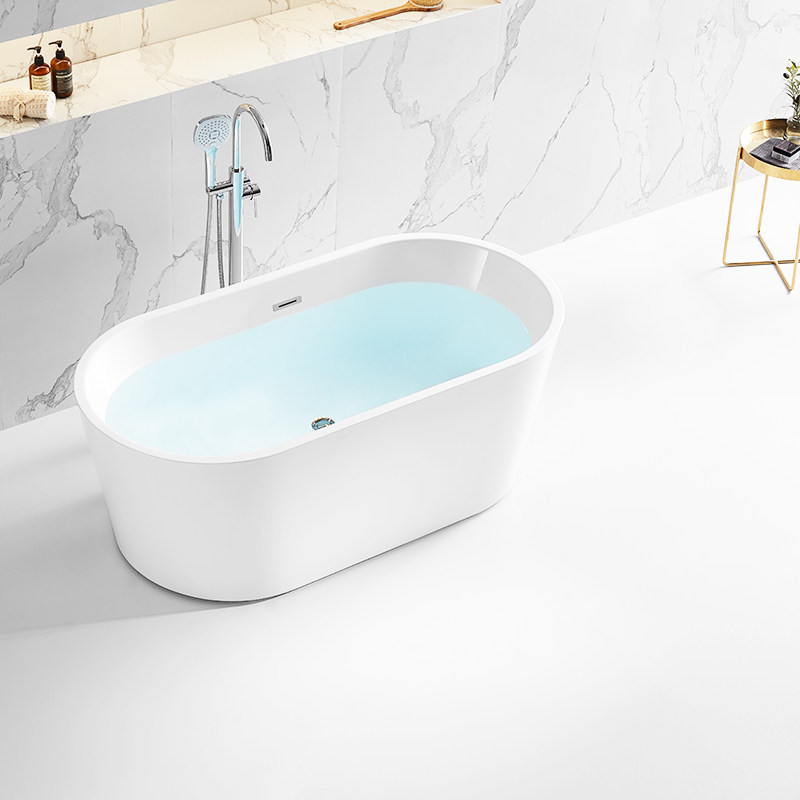 Wave whale acrylic bath small household shower in a standalone thermostat deep-soaked bath bath