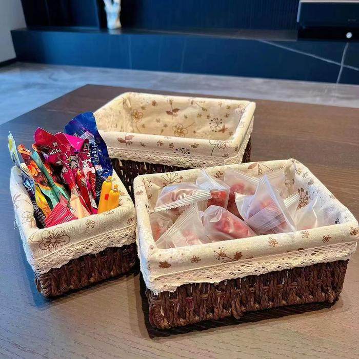 可耐思 藤编编织收纳筐篮 天猫优惠券折后￥5.9起包邮（￥9.9-4）多款可选