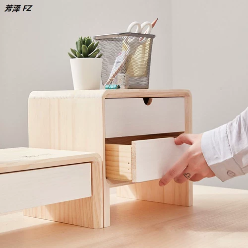 Дисплей Увеличение повышенного платформы компьютерное офис на рабочие столы для хранения базовых кронштейнов Ящик для хранения творческий хранение полка твердый древесина