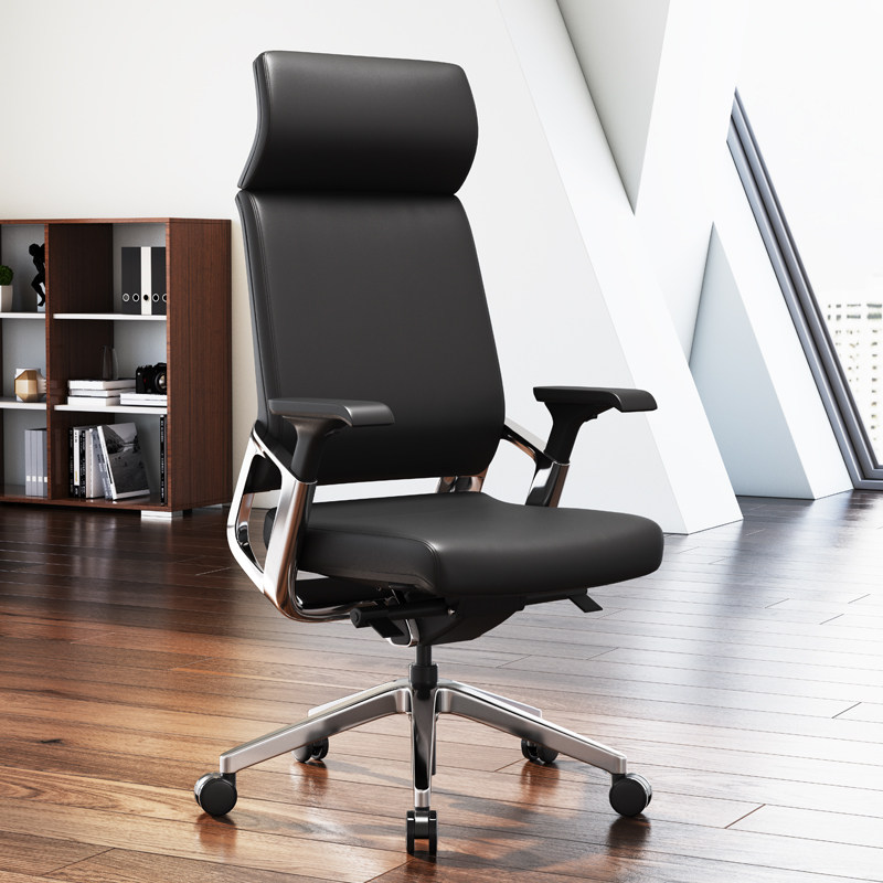 Fukai boss chair leather president chair office chair reclining luxury high-end executive chair computer chair home business