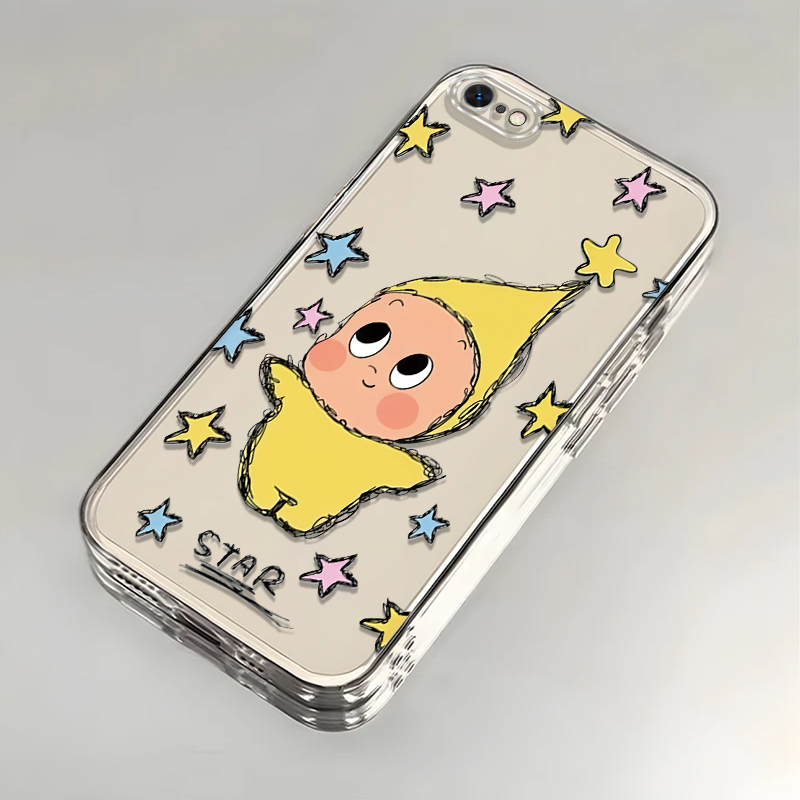 Suitable for Apple 5/6S/7/8Plus Phone Cases, New Iphonexsmax Paris Star-Themed Xr Case, Se Shockproof 11Pro Full Coverage 12/13 Women's Model I14P Transparent Case Ip15/17 Suitable for Apple 5/6S/7/8Plus Phone Cases, New Iphonexsmax Paris Star-Themed Xr Case, Se Shockproof 11Pro Full Coverage 12/13 Women's Model I14P Transparent Case Ip15/17