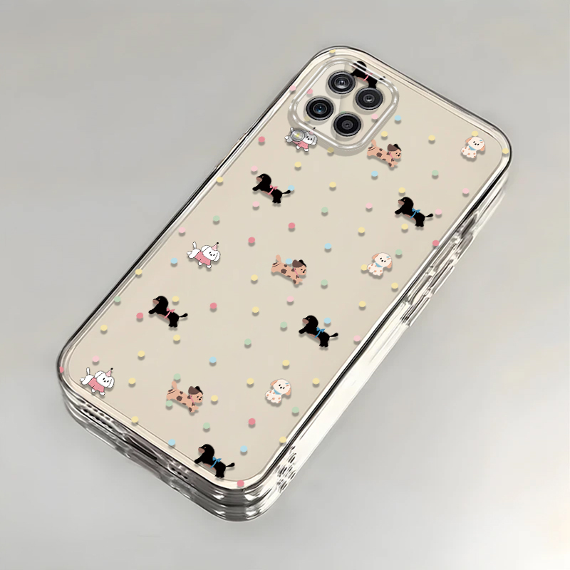 Suitable for Samsung A12 Phone Case Sm-A125F Protective Cover Sma Case A125G New Galaxy Case Samsung Silicone Galaxy Full-Cover Anti-Drop Samsung Female Colorful Polka Dot Dog Suitable for Samsung A12 Phone Case Sm-A125F Protective Cover Sma Case A125G New Galaxy Case Samsung Silicone Galaxy Full-Cover Anti-Drop Samsung Female Colorful Polka Dot Dog