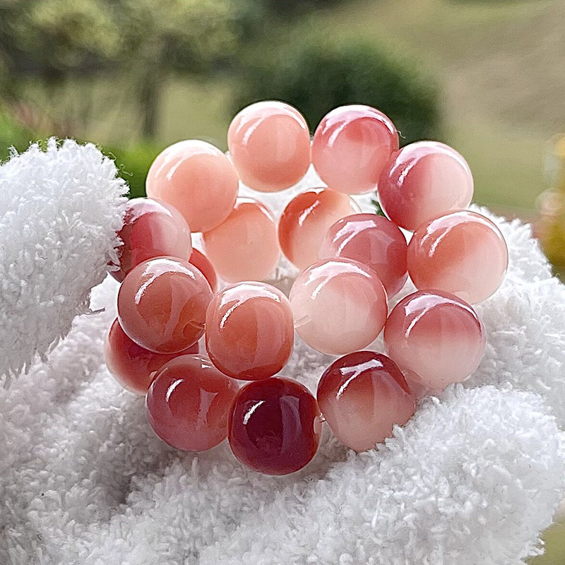 Small red book pink purple white jade Bodhi root bracelet with female around the finger Johan playing Bodhi Buddha Pearl male student disc playing bracelet-Taobao