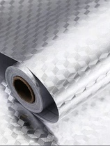 Silver sticker waterproof self-adhesive adhesive kitchen anti-oil and high temperature resistant hearth not stained with oil wall paper wallpaper