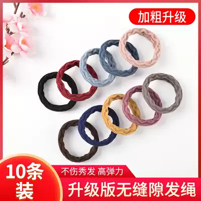 Simple temperament rubber band female tie head simple Hairband female rubber band high elastic net red Hairband headdress Hairband Korea