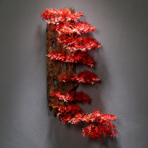 Chinese Solid Wood Pendant Hotel Restaurant Wall Decoration Wall-to-wall Tea Room Foot Bath SOLID EMULATION GREET VISITORS PINE WALL DECORATION