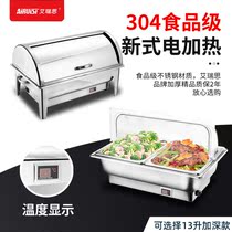 Digital display 304 Hotel Breakfast Buffet Holding Furnace Stainless Steel Service Dining Furnace Electric Heating Buffy Furnace Commercial