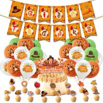 Thanksgiving decoration Turkey festival theme party set Mall store festival activity scene atmosphere layout high-end