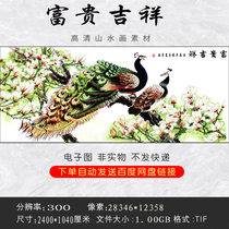 GH-201 High-definition landscape painting rich and auspicious original picture