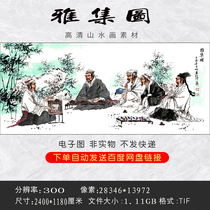 GH-197 High-definition landscape painting Feng Shui painting elegant collection original picture