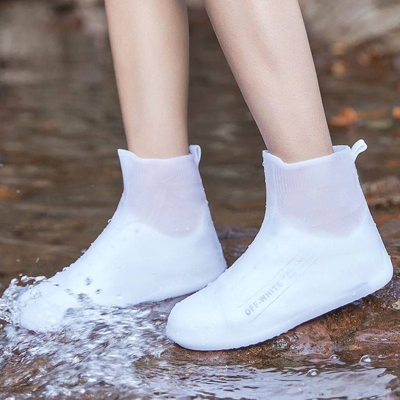 Water Shoes Women Summer Light Soft Bottom Soft Face Rain Boots Summer Rain Shoes Cover Stylish Exterior Wear Superior Wear Resistant Anti Slip