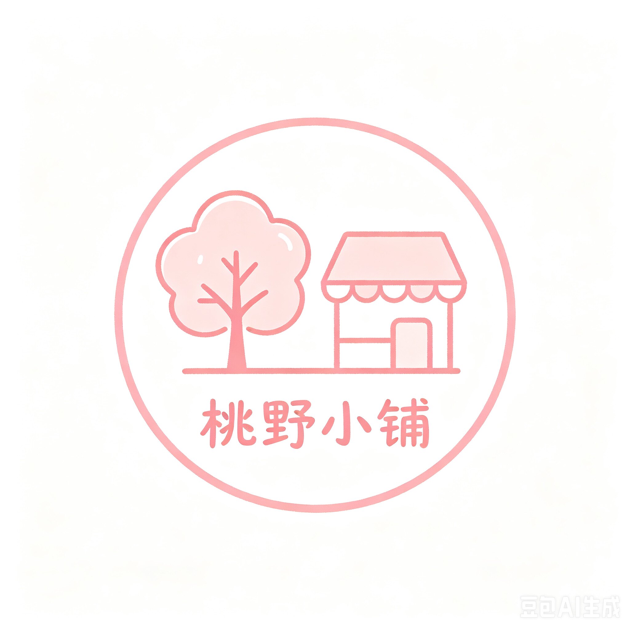 桃野小铺的LOGO