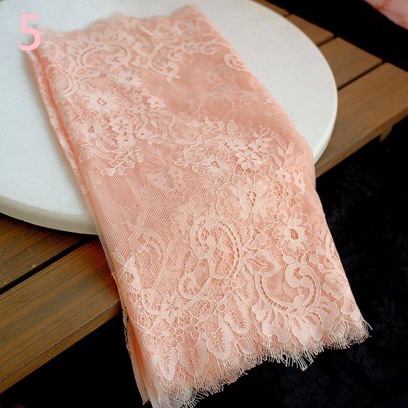(3 mt/los) Chantilly Spitze Stoff 40 cm Wellenförmige Nylon Kleid Wimpern Spitze Französisch Spitze Stoffe – Detail 37