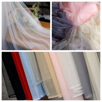 Water jade dot mesh Baby clothes Tutu Childrens clothing mesh skirt fabric Clothing lace fabric diy home textile curtains