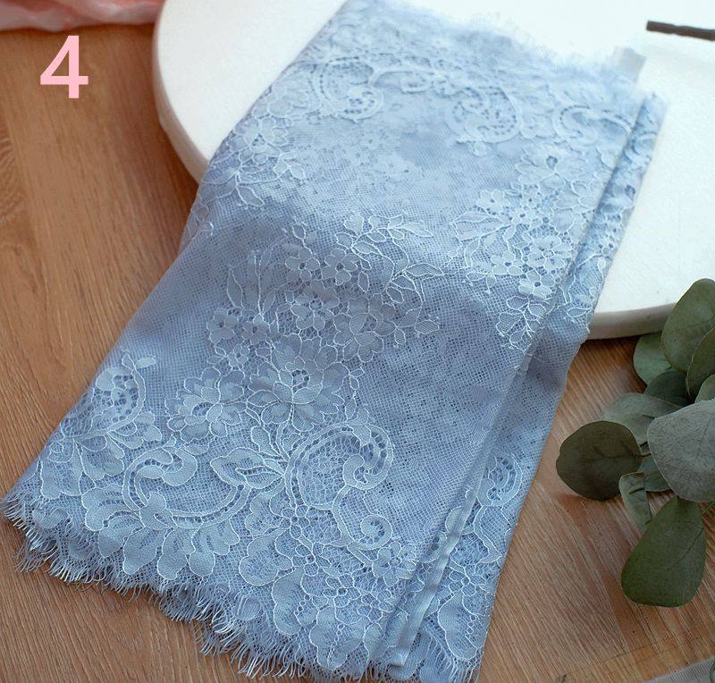 (3 mt/los) Chantilly Spitze Stoff 40 cm Wellenförmige Nylon Kleid Wimpern Spitze Französisch Spitze Stoffe – Detail 36