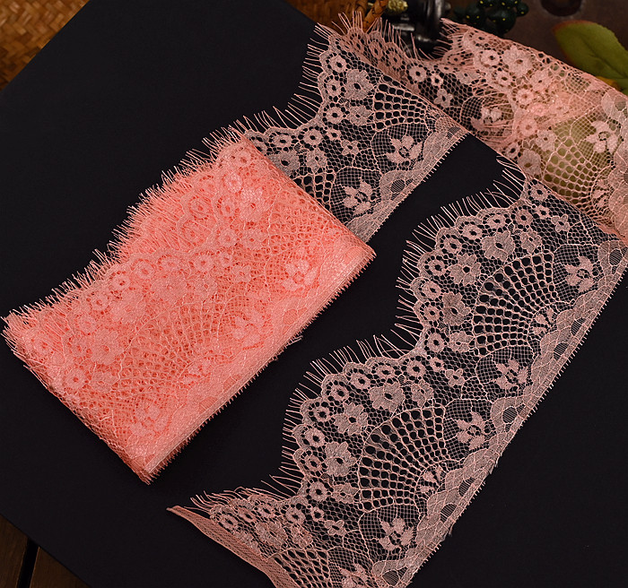 DIY farbige Wimpern Spitzenbesatz mit Blumenmuster für Rock Saum Ärmel Ausschnitt Kleidung Unterwäsche Stoffbesatz – Detail 30