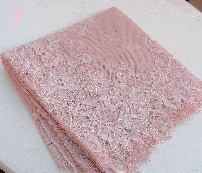 (3 mt/los) Chantilly Spitze Stoff 40 cm Wellenförmige Nylon Kleid Wimpern Spitze Französisch Spitze Stoffe – Detail 39