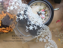 Classic Japan-ROK lace flower embroidery fabric DIY dress skirt hem headwear Home Textile Decorative Sewing Accessories Lace