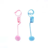 Розовый кролик -шар для волос+голубой кроличьи шар для волос