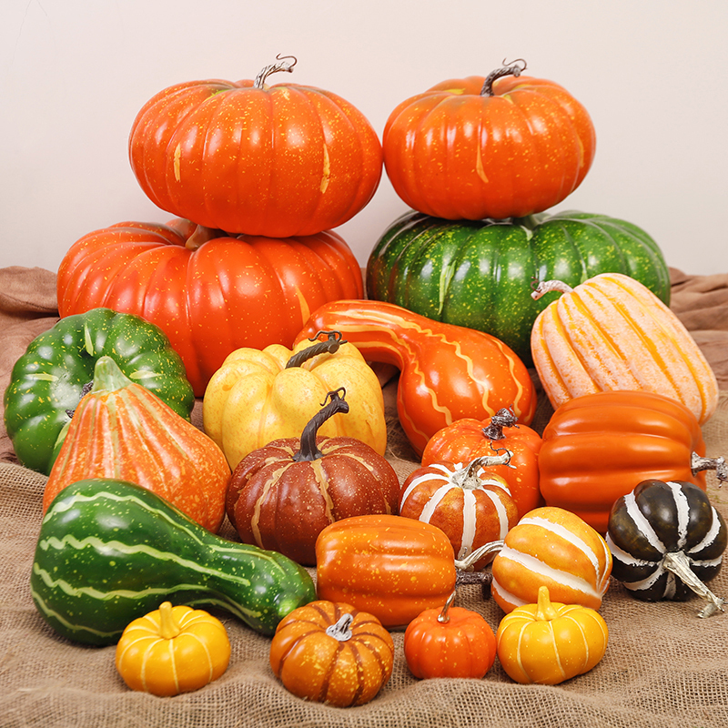 Simulated Pumpkin Plastic Fake Pumpkin Model Fruit and Vegetable Home Decoration Mall Halloween Decoration Ornaments Toy Props Simulated Pumpkin Plastic Fake Pumpkin Model Fruit and Vegetable Home Decoration Mall Halloween Decoration Ornaments Toy Props