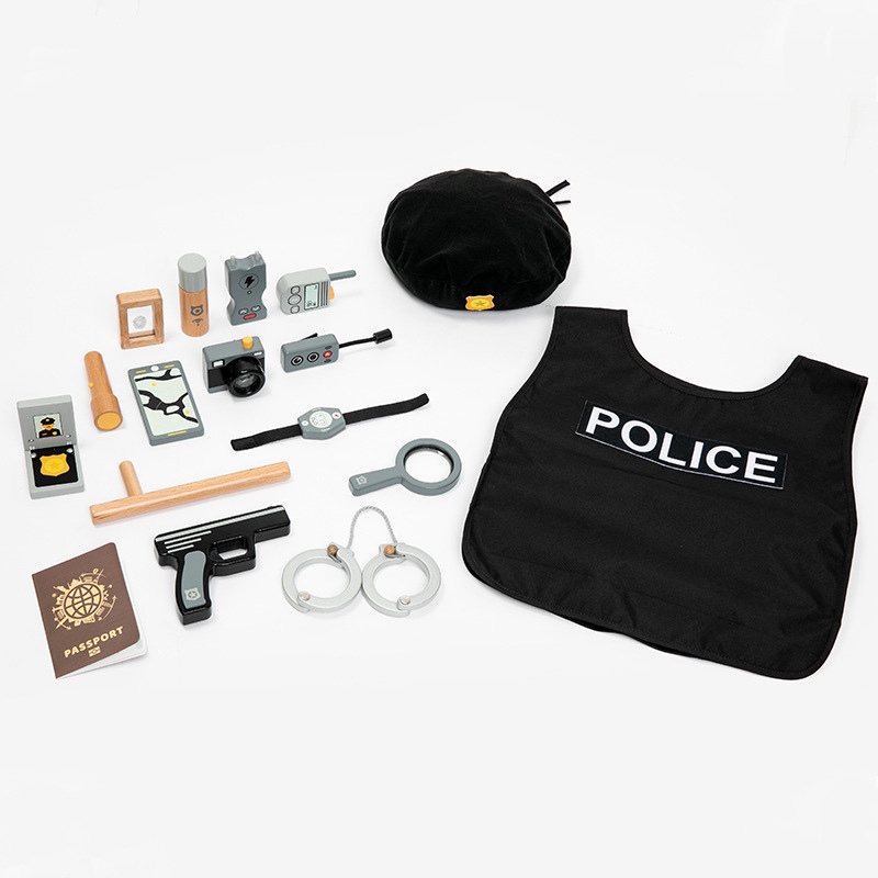 Korean Style ins Youmu International Police Suit Simulation Role Play Boys Gift Police Toy