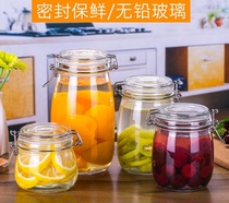 With cover honey bottle packing empty chili sauce small bottles transparent glass sealing jar sauce Container portable storage