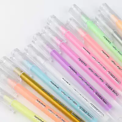 DIY photo album chalk pen hand-written newspaper color pen growth manual production decoration tool 12-color high-gloss watercolor pen