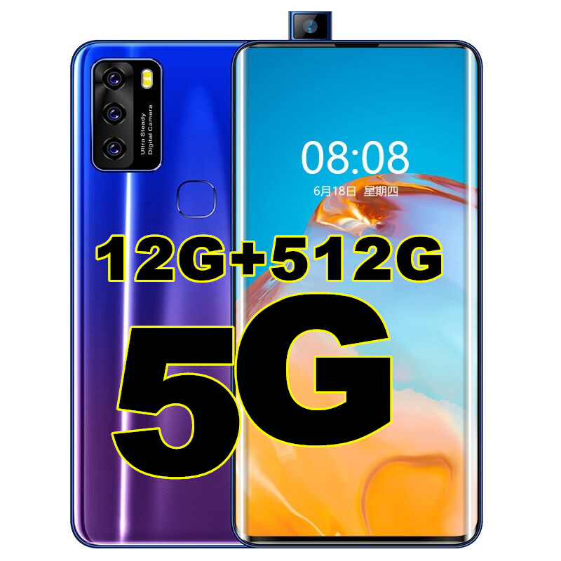 New 5g Snapdragon 855 Full Screen Games Lift Intelligent Mobile Phone All 12G Running 512G Memory