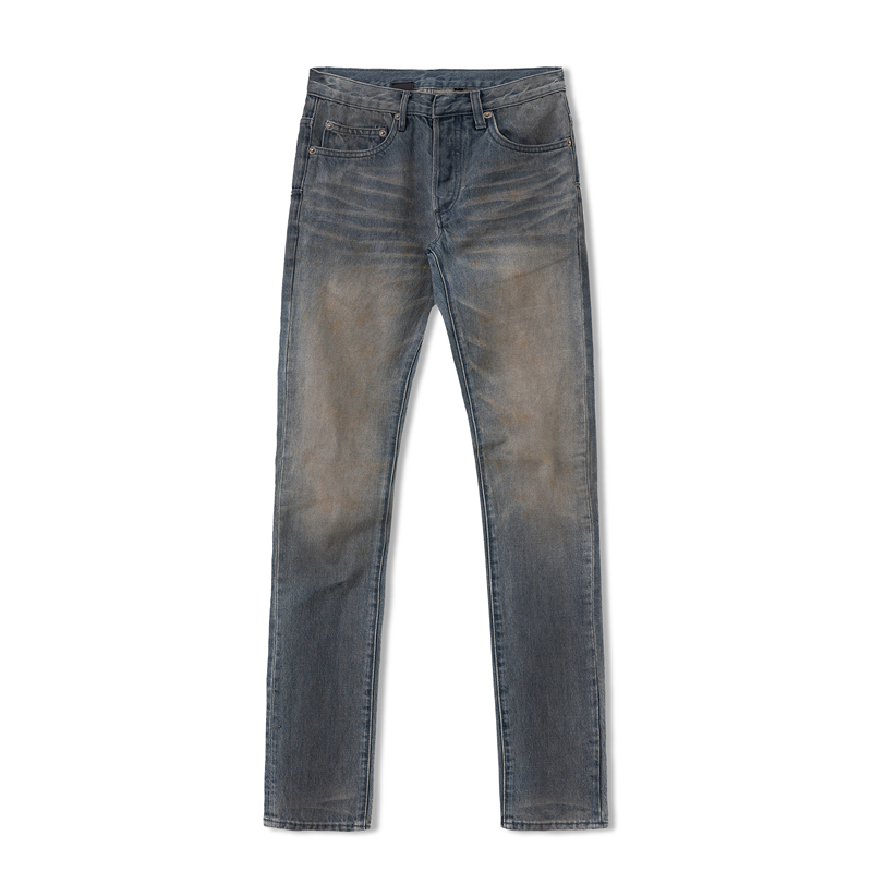 Torn Paradise Tear Dh Dirty Ghost Claw Light Gray Slim Fit Jeans Trousers Hediboy Skinny