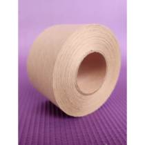 Wet water kraft paper sealing tape has ribs that are not easy to break and tamper-proof sealing tape with warning words WARNING in red letters