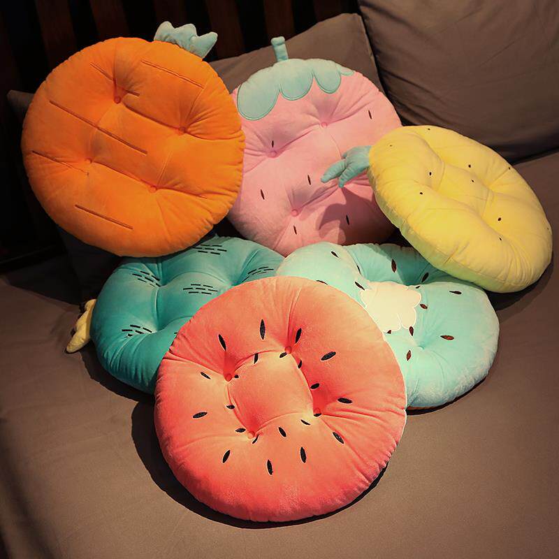 Denko Seat Cushion Round Thickening Thickened Cushion Chair Bench Round Tatami Student Cute Teacher Mat Butt