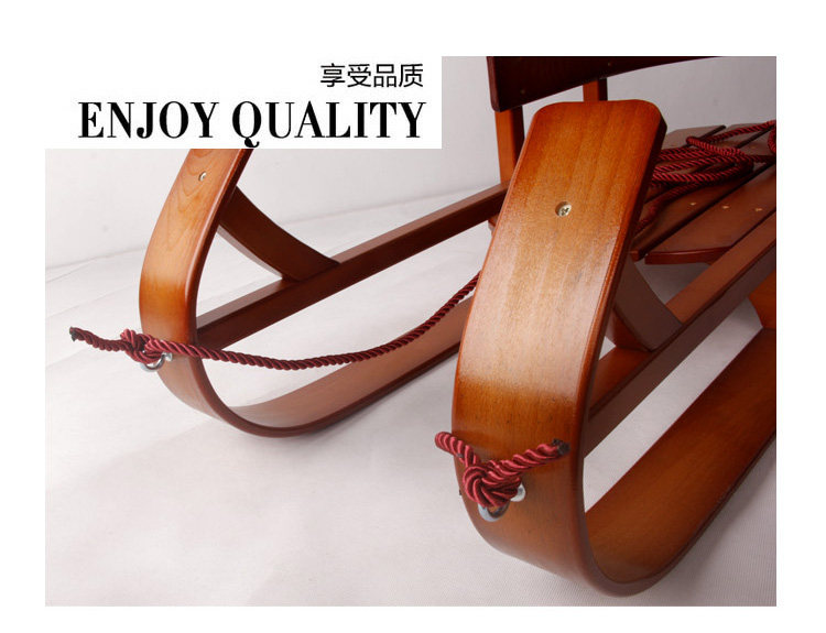 Лыжные доски 覆古木制雪橇木质婴儿滑雪车船型滑雪板冰雪爬犁收藏橱窗展示道具