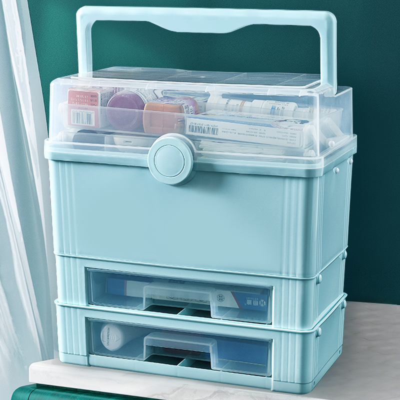 Medicine Box Home Dress Home Large Capacity Multilayer Medicine Box Full Emergency Medical Medicine Medicine Medicine Containing Box