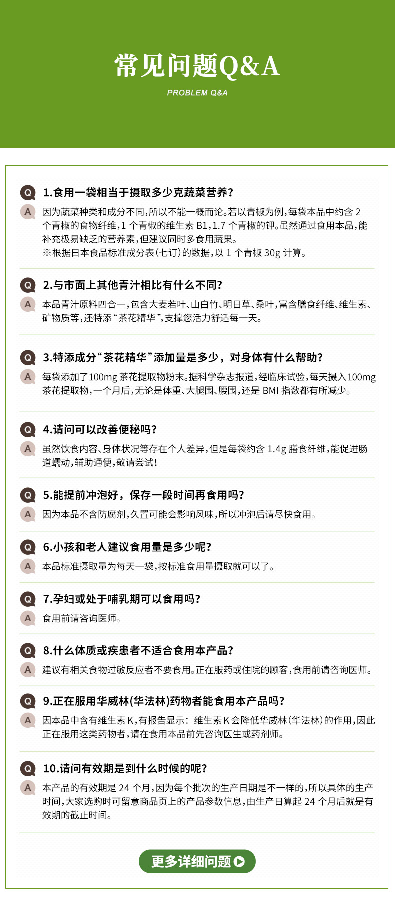 日本进口 狮王LION 青汁力量 大麦若叶果蔬 31袋*2盒 促进肠胃蠕动 图8