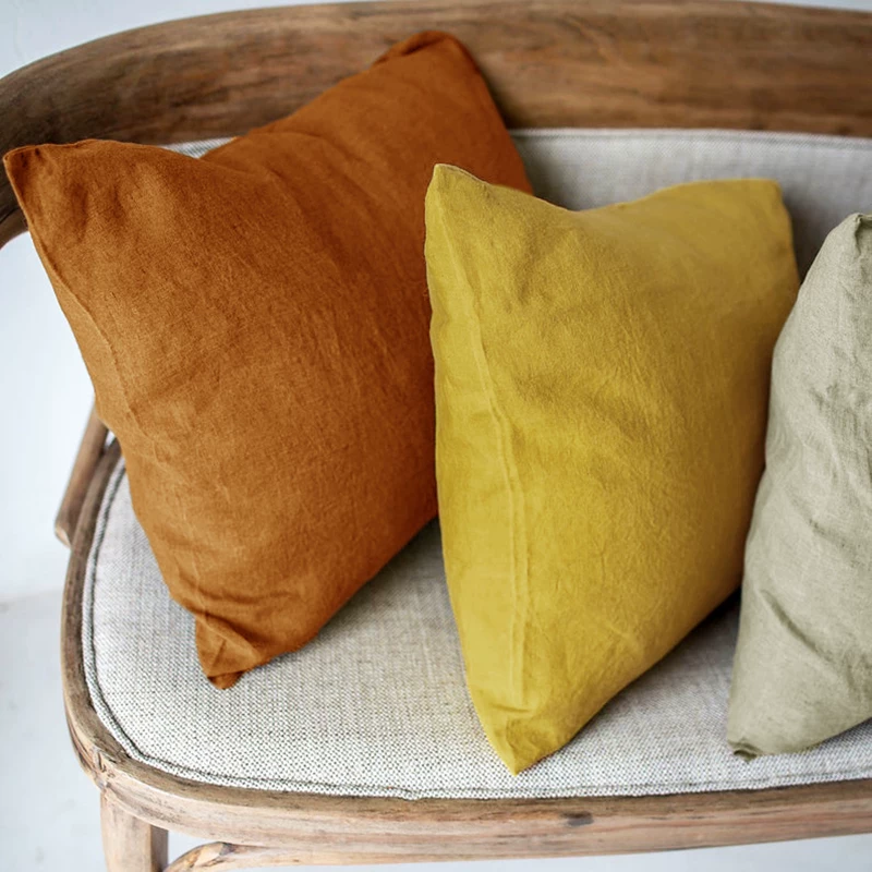 Pillow, pillowcase, modern and minimalistic sofa for bed
