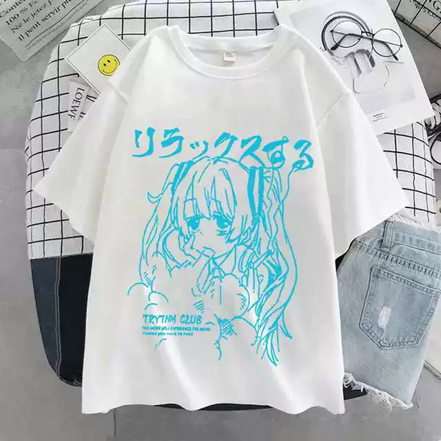 [Oversized T Shirts Anime Y2k Women's T Shirt Print Clothing]