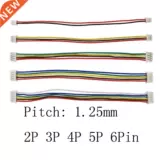 10 шт. JST 1,25 шага 1,25 мм разъем проволочного кабеля Micro Micro