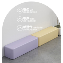 Office rest area long sofa training institution kindergarten leisure small apartment shoe changing stool reception waiting stool