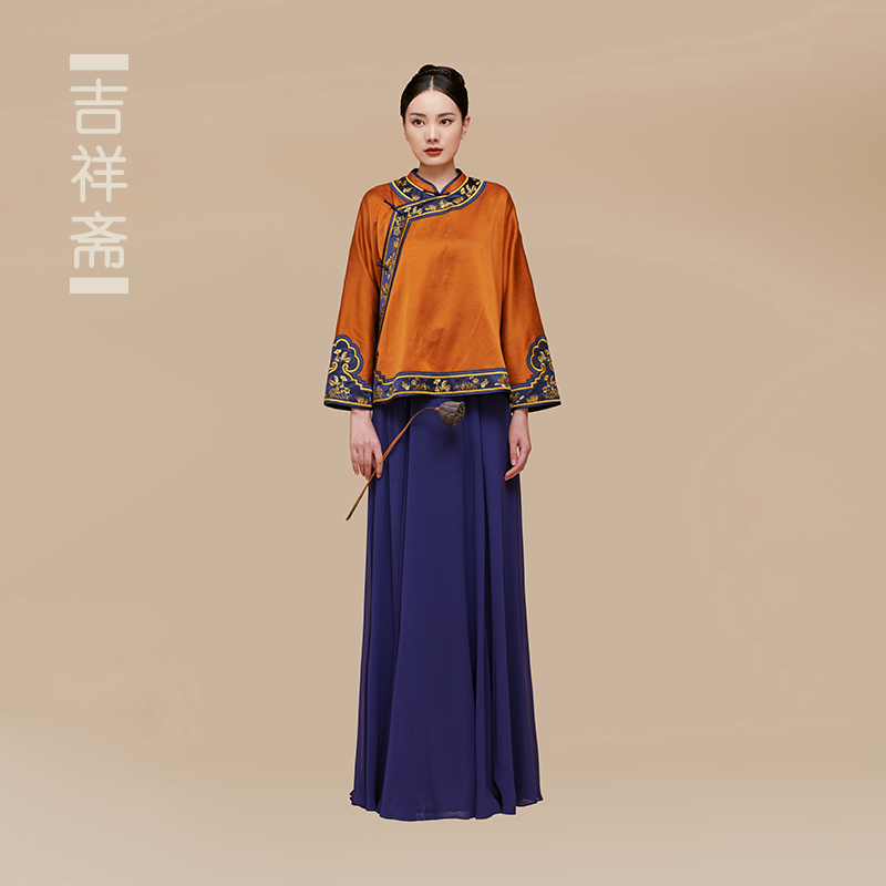 Jixiangzhai Women's Clothing Luofanfang Chinese-Style Top